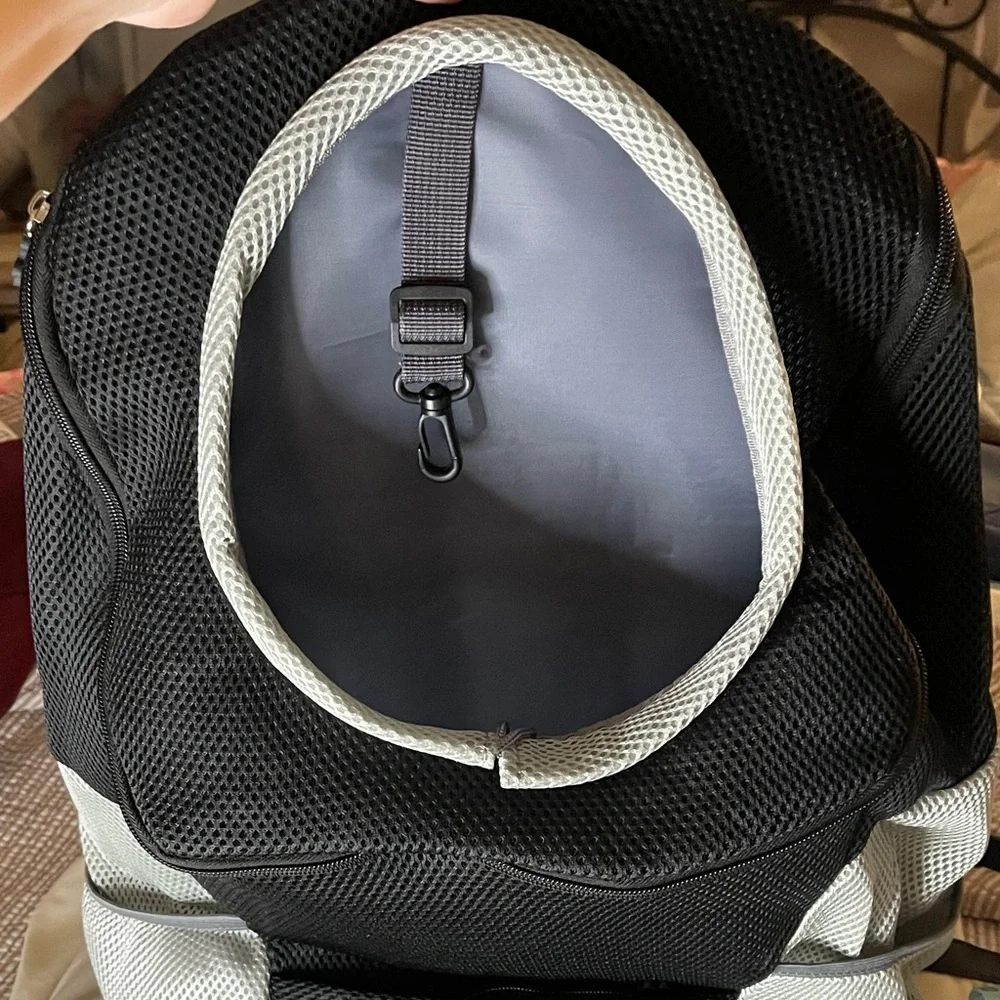Animal Carrier Backpack Flat Bottom Breathe able mesh material Dog Cat Carrier